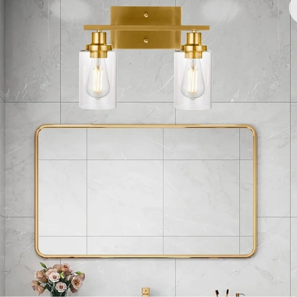Gold Light Fixture - Picture 6 of 10